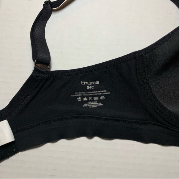 Thyme Maternity Intimates & Sleepwear 34c Thyme Maternity Black Bra